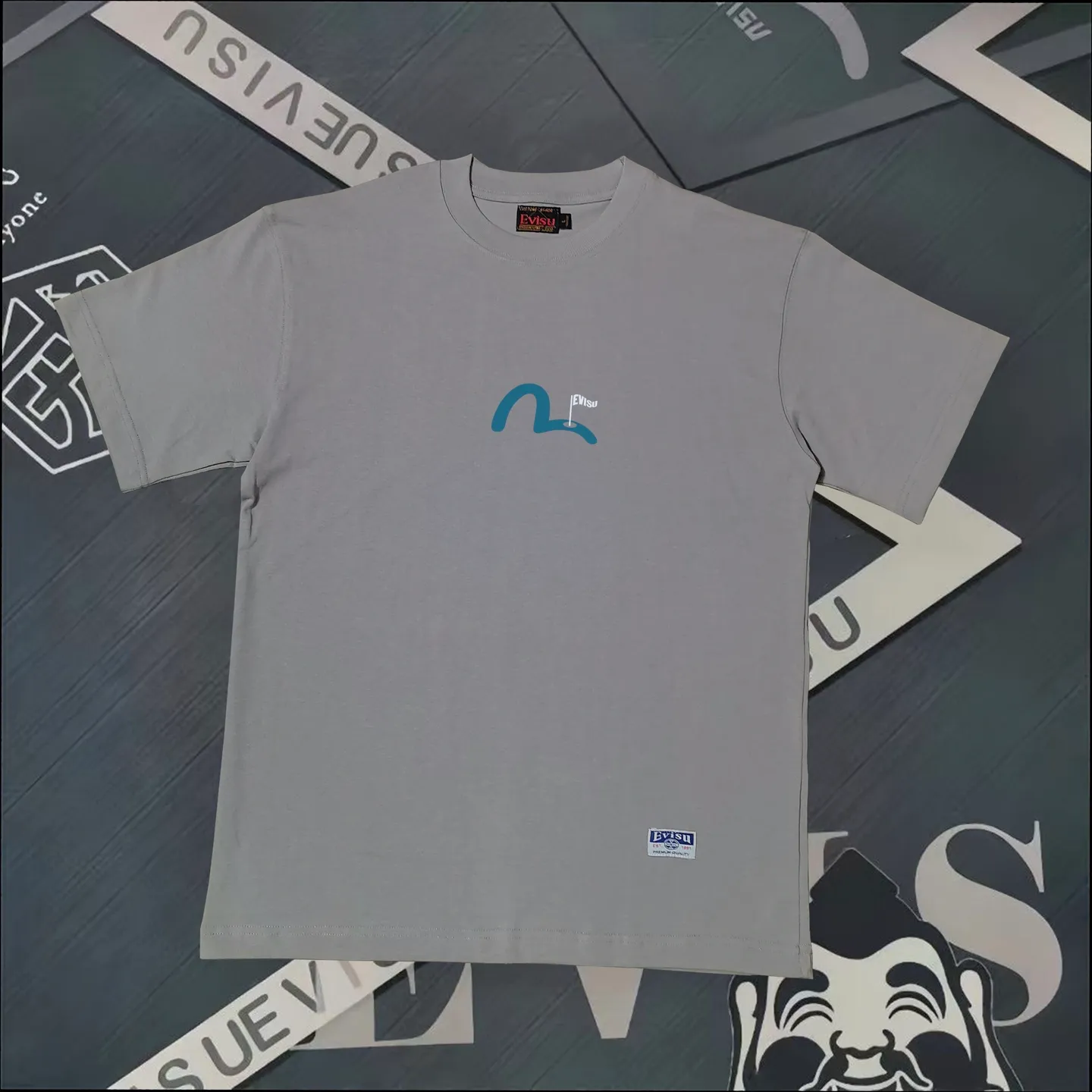 Evisu 2025New Arrival T ⚠ Quality⚠ Same Style T ，9 Black S-XXL， White S-XXL， Gray M-XXL， Red M-XXL， Red M-XXL M-XXL， Navy Blue M-XXL， Blue M-XXL， Brown M-XXL